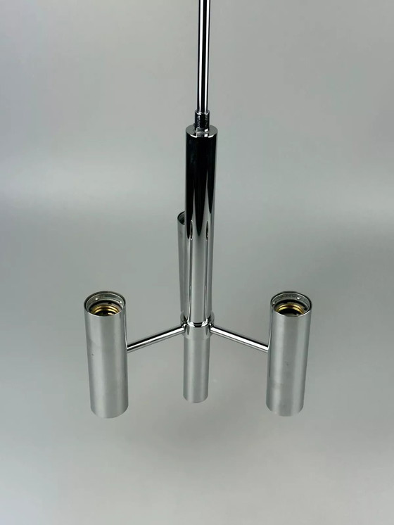 Image 1 of 60s 70s 6-light Sputnik chandelier by Hustadt Leuchten Germany