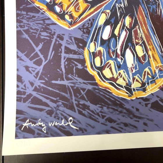 1990s After Andy Warhol "Butterfly" Lithograph – Lithographs & prints, Paper (photo 3 of 11)
