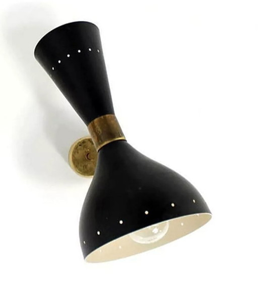 Pair of moonlight Black wall lights