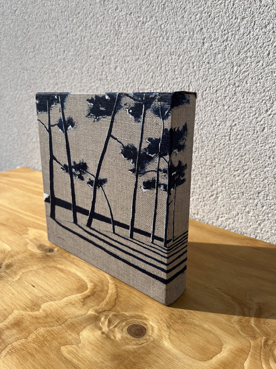 Image 1 of Acrylique sur châssis en lin naturel 3D. 
Format 20x20cm. 