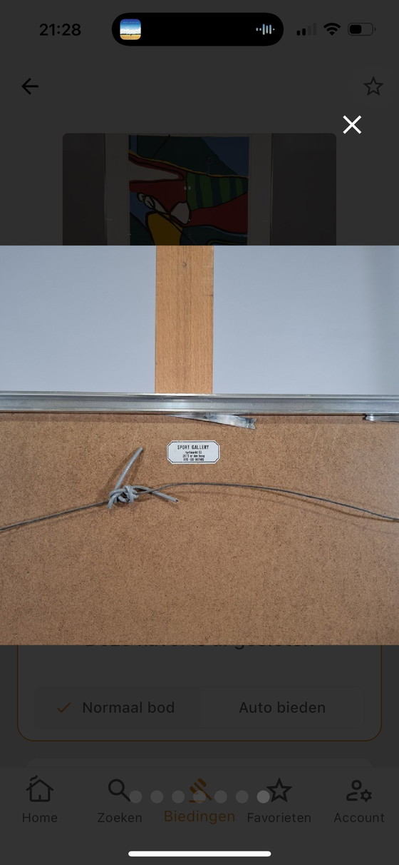 Image 1 of Michiel Poort - 18th hole 37/75 - 1989 - 70x90 cm framed