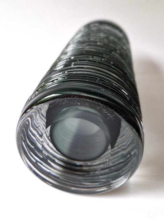 Image 1 of Skruf Sweden - "Spun" Vase By Bengt Edenfalk - Signed