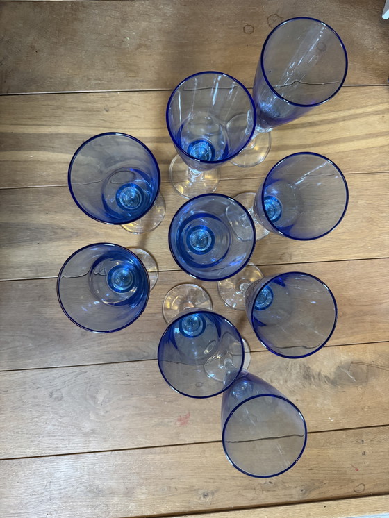 Image 1 of RKL Ruhr Kristall champagneglazen - gedraaide steel