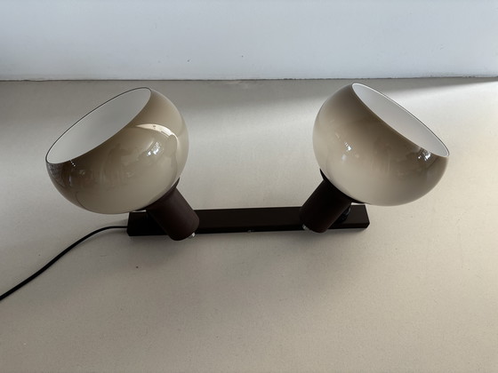 Image 1 of Rara lampada da parete a doppio globo retrò Herda anni '70