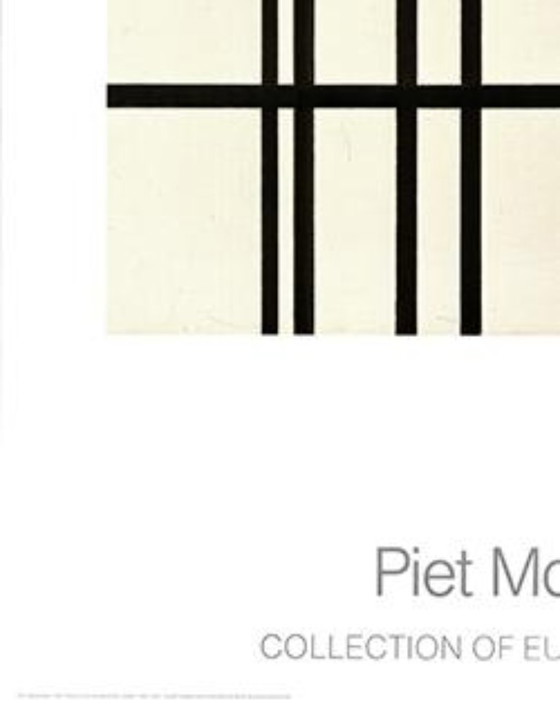 Image 1 of Rhythm from Black Lines by Piet Mondriaan, After the Original from 1935-1942