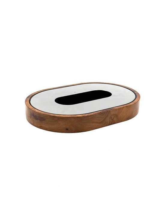 Image 1 of Mid-century olive wood ashtray, Italy ca. 1970