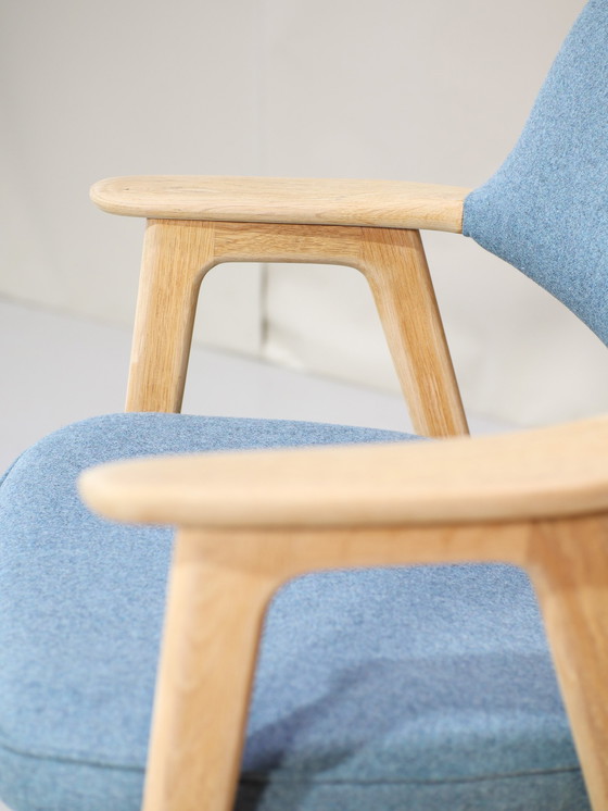 Image 1 of 6x Erik Kirkegaard 43 Dining Chairs Oak Danish