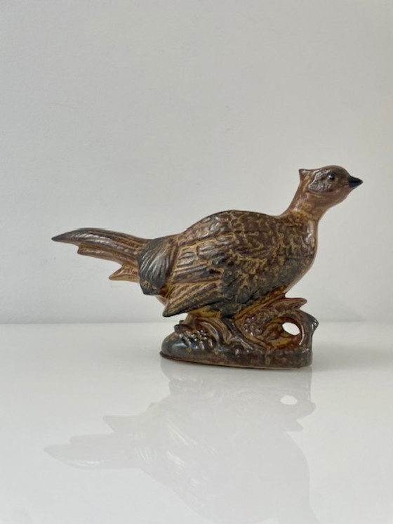 Image 1 of Pot de fleurs vintage figuratif en forme de faisan