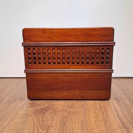 Image 1 of Portariviste in legno vintage - Mogano / Portariviste