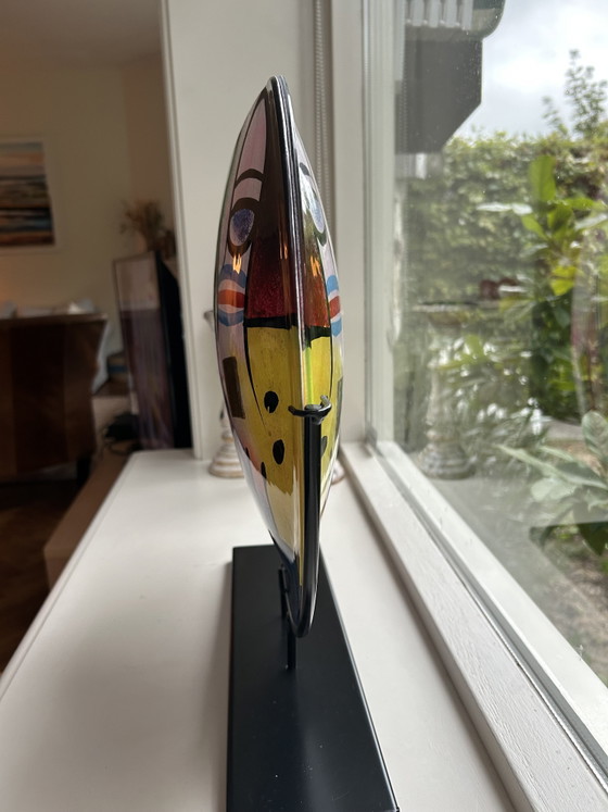 Decorazione in Vetro Colorato su Base – Oggetti decorativi, Glass, Metal (photo 4 of 5)
