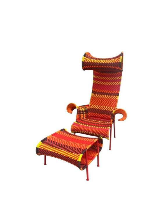 Image 1 of Moroso Shadowy lounge chair with ottoman