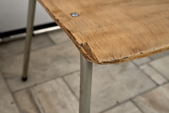 Set van 4 vintage stoelen, jaren 60, Tsjechoslowakije – Eetkamerstoelen, Wood (photo 13 of 19)