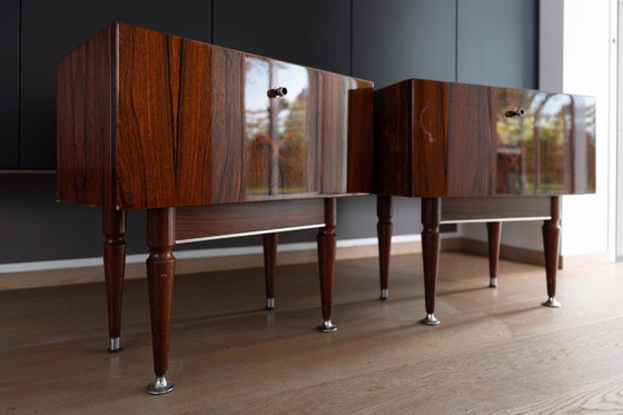 Image 1 of kast, Bed & Nachtkastjes, Vintage Mid-Century Slaapkamerset