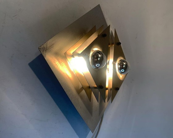 Image 1 of Applique d'epoca - Ottone e alluminio - 1970