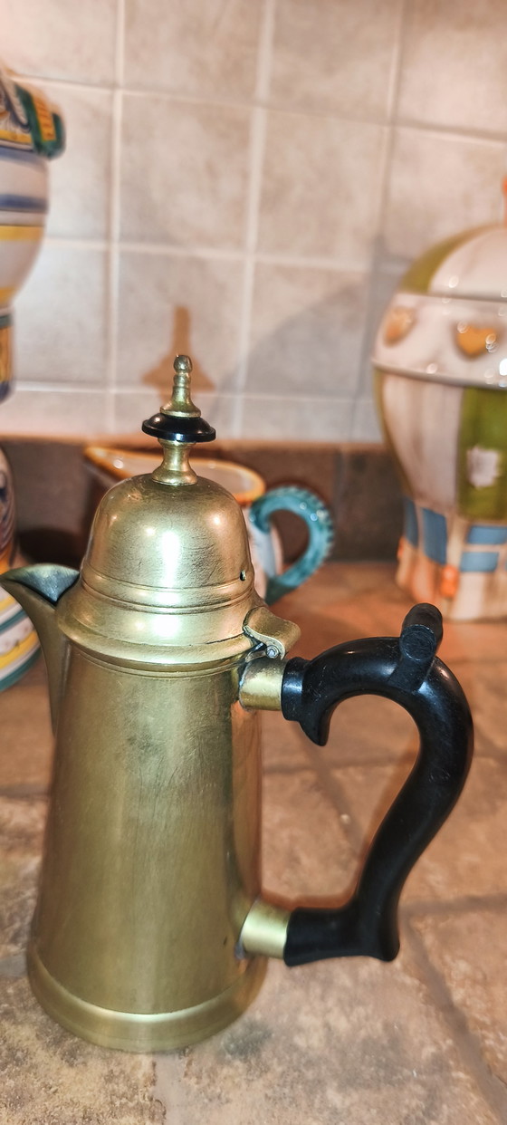 Oude Arabische chocoladepot van Tenda – Decoratieve objecten, Brass (photo 3 of 6)