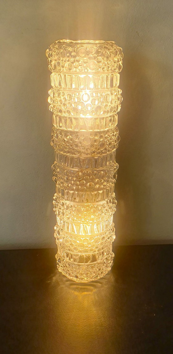 Applique murale vintage en verre bullé - 34 cm - Glashütte Limbourg. – Glashütte Limburg, Appliques murales (photo 6 of 37)