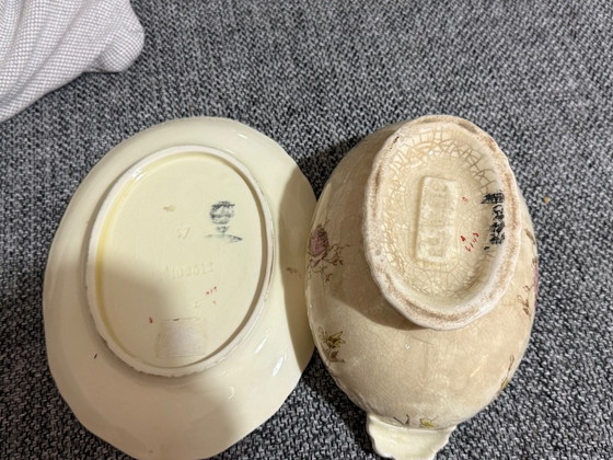 Zuppiera antica floreale con coperchio del XIX secolo – Accessori da tavola, Ceramica (photo 10 of 12)