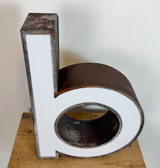 Image 1 of Vintage Illuminated Advertising Letter B , 1960s