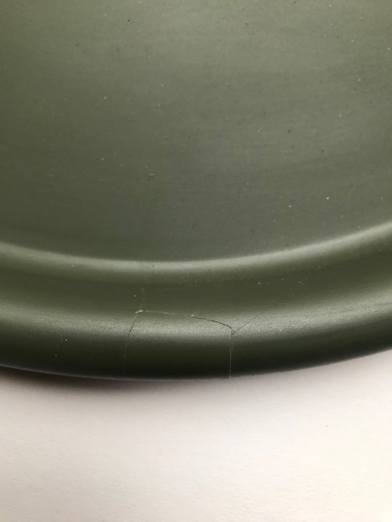 Image 1 of Vassoio Royal VKB di Gijs Bakker, design olandese, color kaki