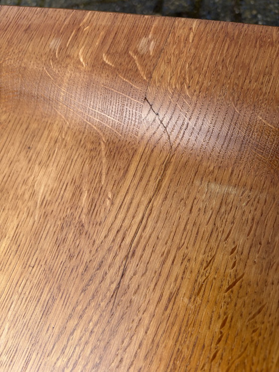 Image 1 of Design on Stock Wave coffee table – solid oak – excellent condition