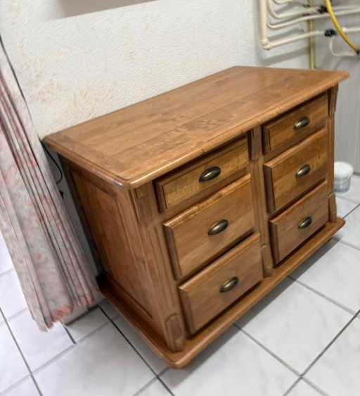 Solid Pine Wood Chest of Drawers