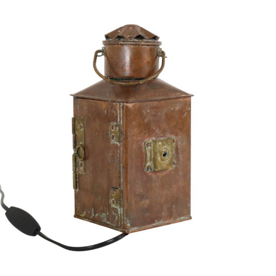Small Ship's Lamp Mr Portside Copper Maritime 24cm – DHR, Table lamps, Glass (photo 5 of 16)