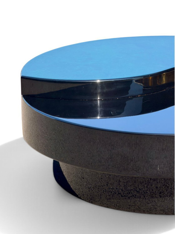 Yin Yang Willy Rizzo rotating coffee table, brass, 1970s – Wood (photo 6 of 17)