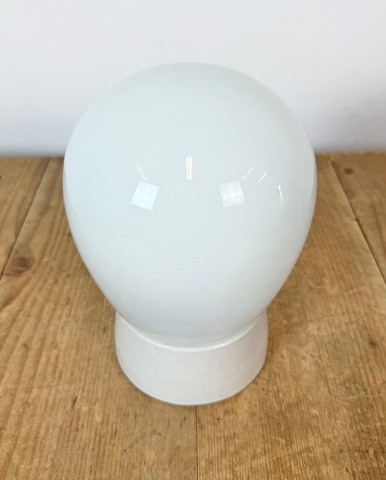 Vintage witte porseleinen plafondlamp, jaren 70 – Plafondlampen, Porcelain (photo 4 of 12)
