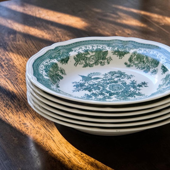 Image 1 of Villeroy & Boch "Fasan" green glass-ceramic plates