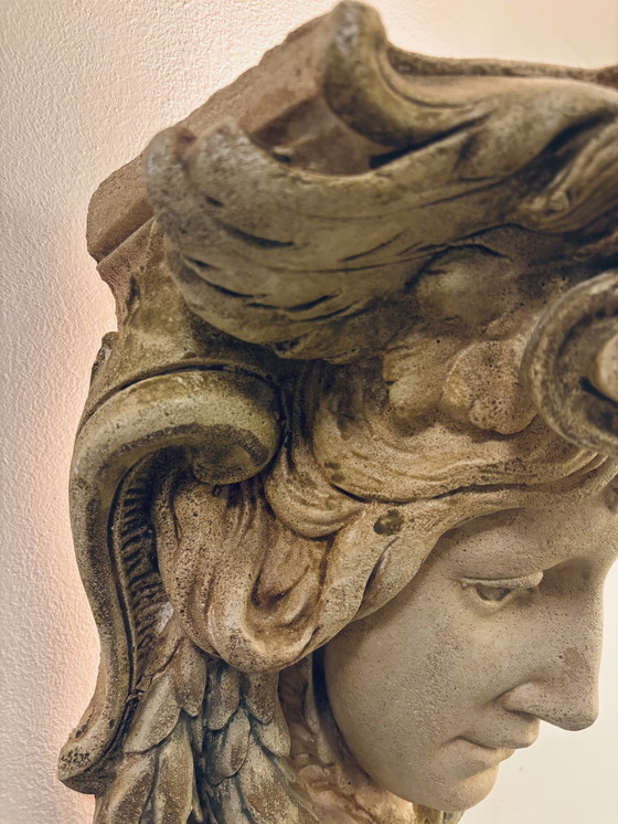 Image 1 of Unique sculptural wall lamp with a warm, classic look