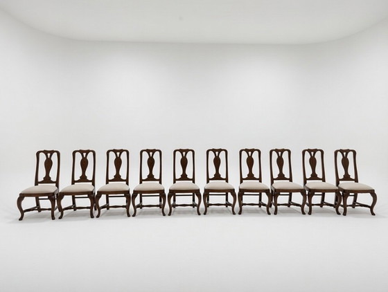 Image 1 of 10 stoelen, Zweeds design. Prijs per stoel. Bij aankoop van 4 stuks.