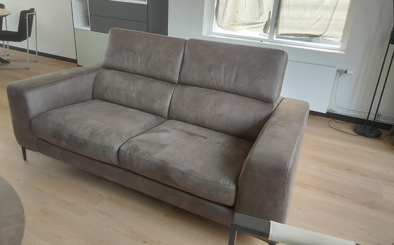Image 1 of 2.5 seater sofa fabric/suede