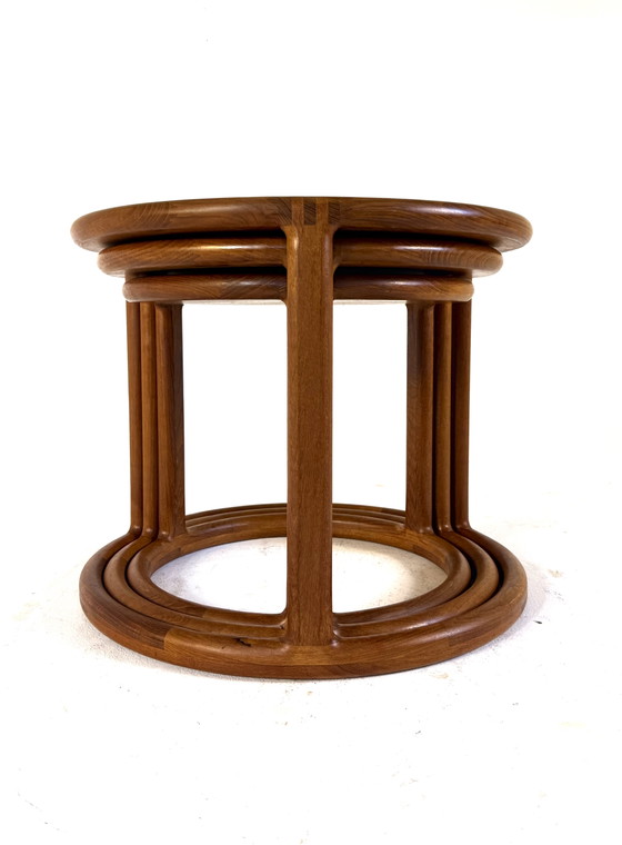 Image 1 of Vintage Danish teak mimiset coffee table '70