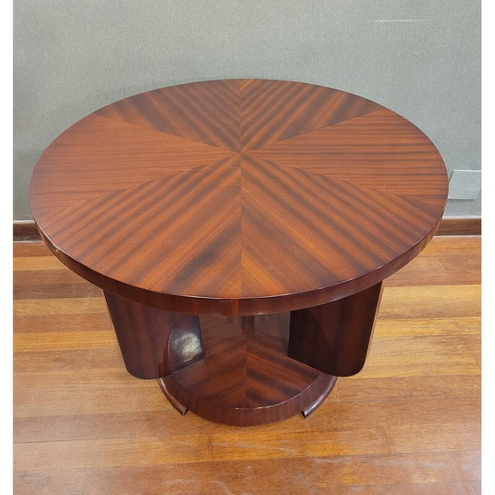 Image 1 of Vintage Art Deco mahogany coffee table, France 1930