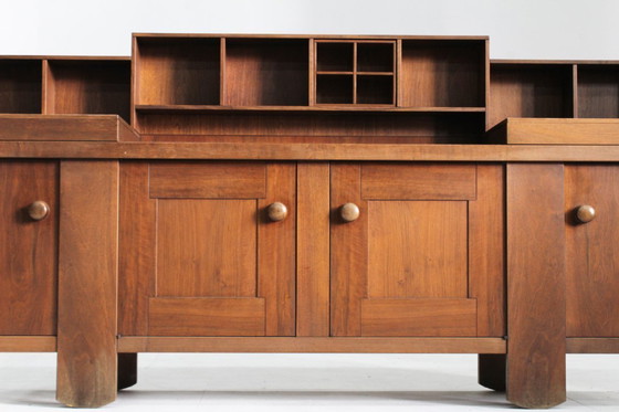 Image 1 of Buffet vintage en noyer, signé Silvio Coppola pour Bernini, années 1960