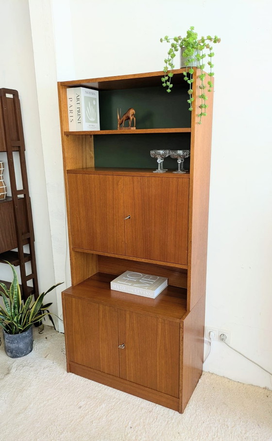 Image 1 of Vintage midcentury highboard, bookcase