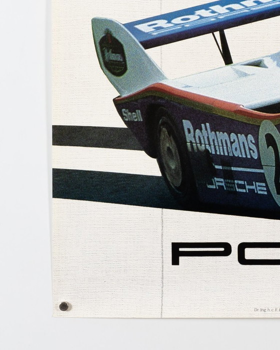 Image 1 of 1000 km Fuji – 1983 – Poster originale vintage Porsche di Gruppe C – Vintage Motorsport – 102x76 cm