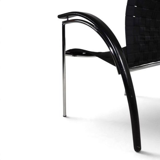 Poltrona lounge Thonet di Peter Maly, 1980 – Poltrone, Cromo, Legno, Vintage (photo 9 of 16)