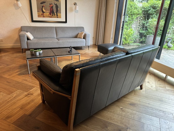 Authentisches Design Schuitema 2 Sitzer Ledersofa - Unbeschädigt - – 2 Sitzer Sofas, Wood, Leather (photo 17 of 18)