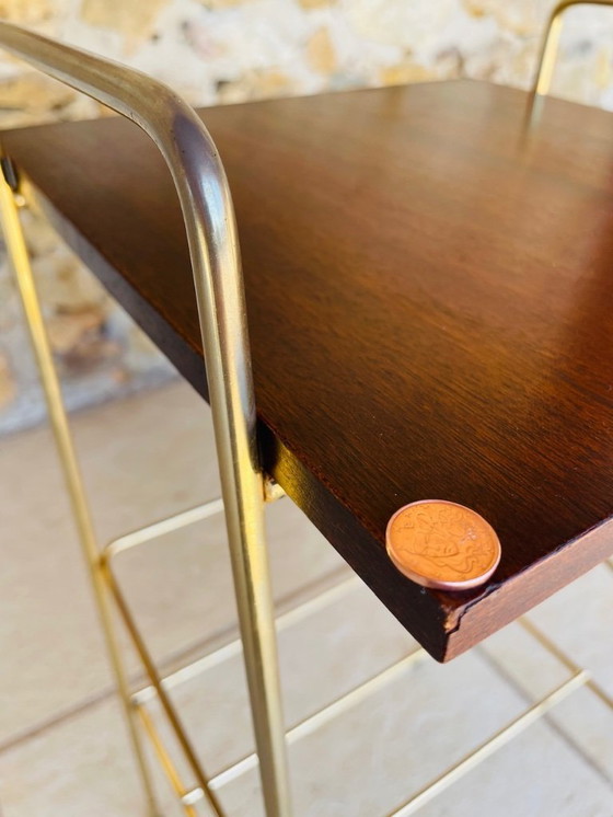 Image 1 of Mid-Century, Vintage, Bijzettafel met 2 niveaus, 1960