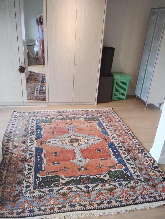 Authentiek handgeknoopt Perzisch Heriz tapijt (Azerbeidzjan) – 230 x 202 cm – Vloerkleden en tapijten, Wool (photo 3 of 5)