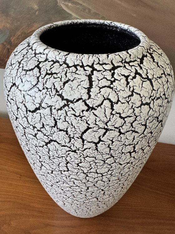 Image 1 of Vase de sol XXL, 41 cm de haut, Jasba, Lava, grand vase, milieu du XXe siècle