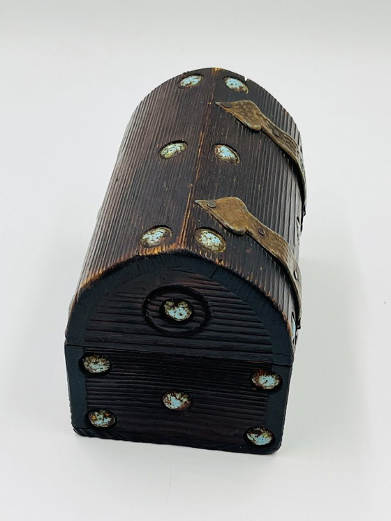 Vintage Capo Esmaltes Treasure Box - Spain 1970 – Decorative Objects, Copper, Wood (photo 5 of 14)