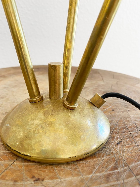 Image 1 of Lampada italiana in ottone a tre teste, design anni '50