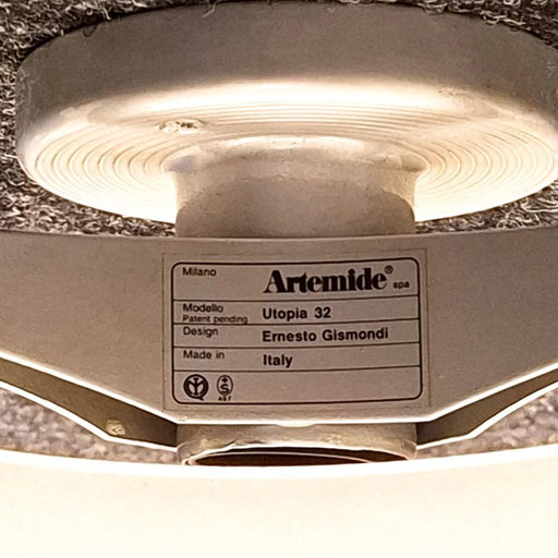 Artemide Utopia 32 Wand- en Plafondlamp - Ernesto Gismondi, 1980
