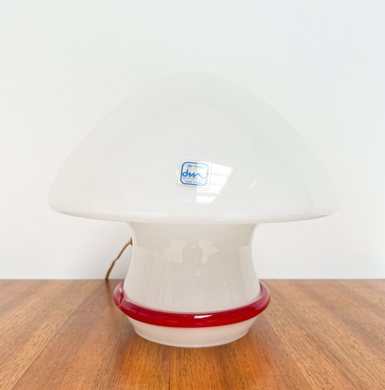 Image 1 of Murano Glass Mushroom Table Lamp by De Majo, 1970's