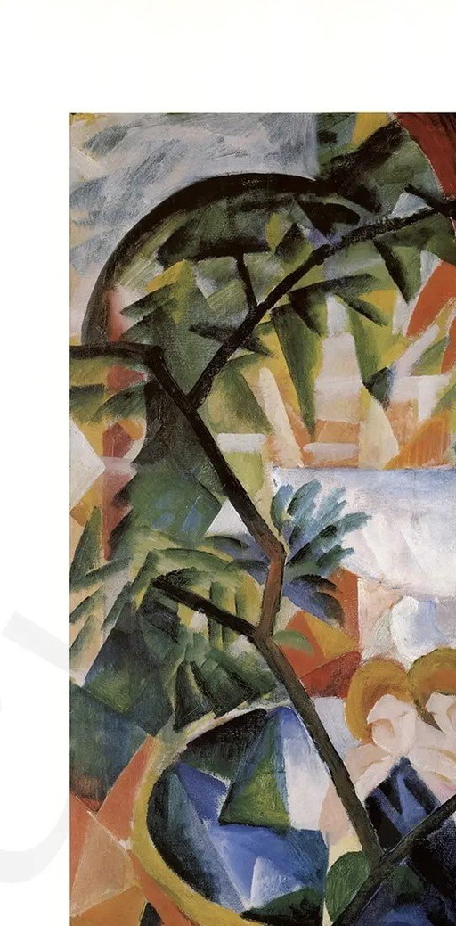 Macke, August - Girl in front of the fountain