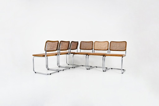 Dining Chairs Style B32 by Marcel Breuer, Set of 6