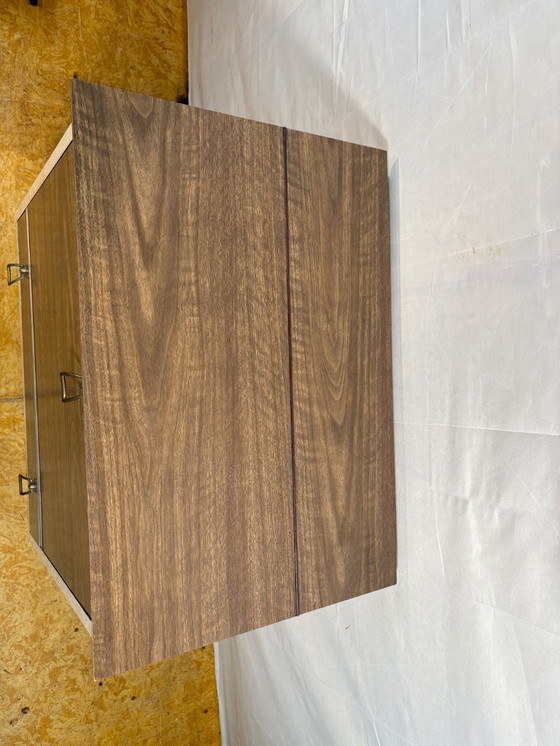 Image 1 of Mid Century Retro Teak & Lamination Cocktail Bar Cabinet (Circa 1950–1960)  A stunning and playful example of mid century design