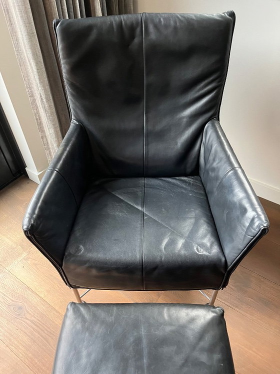 Image 1 of Montis: sillón Charlie de cuero negro - Gerard van den Berg